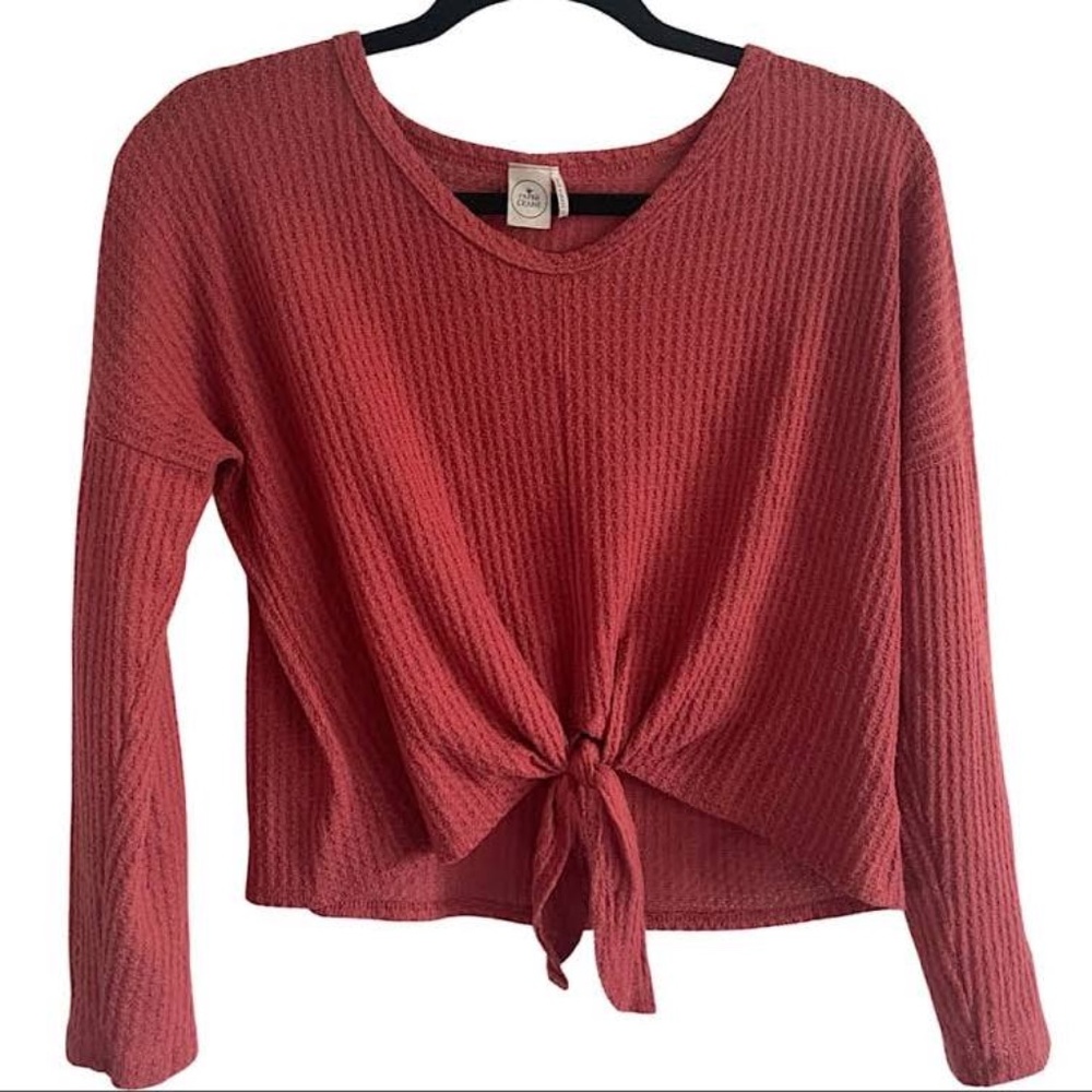 soft red sweater